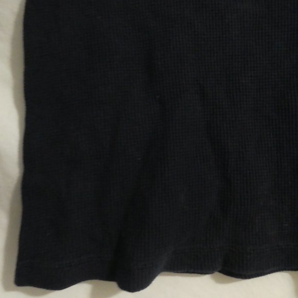 OLD NAVY | medium 7/8 | Long Sleeve Navy Blue Waffle Knit Crew Neck Shirt | NWOT - Picture 7 of 15